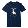 "I'm Fine, Everything Is Fine" Funny Duck T-Shirt in Navy