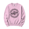 "Fearless"* Funny Badge Crewneck in Pink