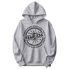 "Fearless"* Funny Badge Hoodie in Athletic Heather