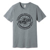 "Fearless"* Funny Badge T-Shirt in Athletic Heather