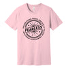 "Fearless"* Funny Badge T-Shirt in Pink