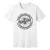"Fearless"* Funny Badge T-Shirt in White