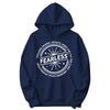 "Fearless"* Funny Badge Hoodie in Navy