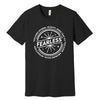 "Fearless"* Funny Badge T-Shirt in Black