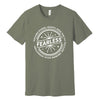 "Fearless"* Funny Badge T-Shirt in Military Green