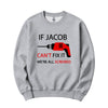 Personalized "Can't Fix It" Crewneck in Athletic Heather