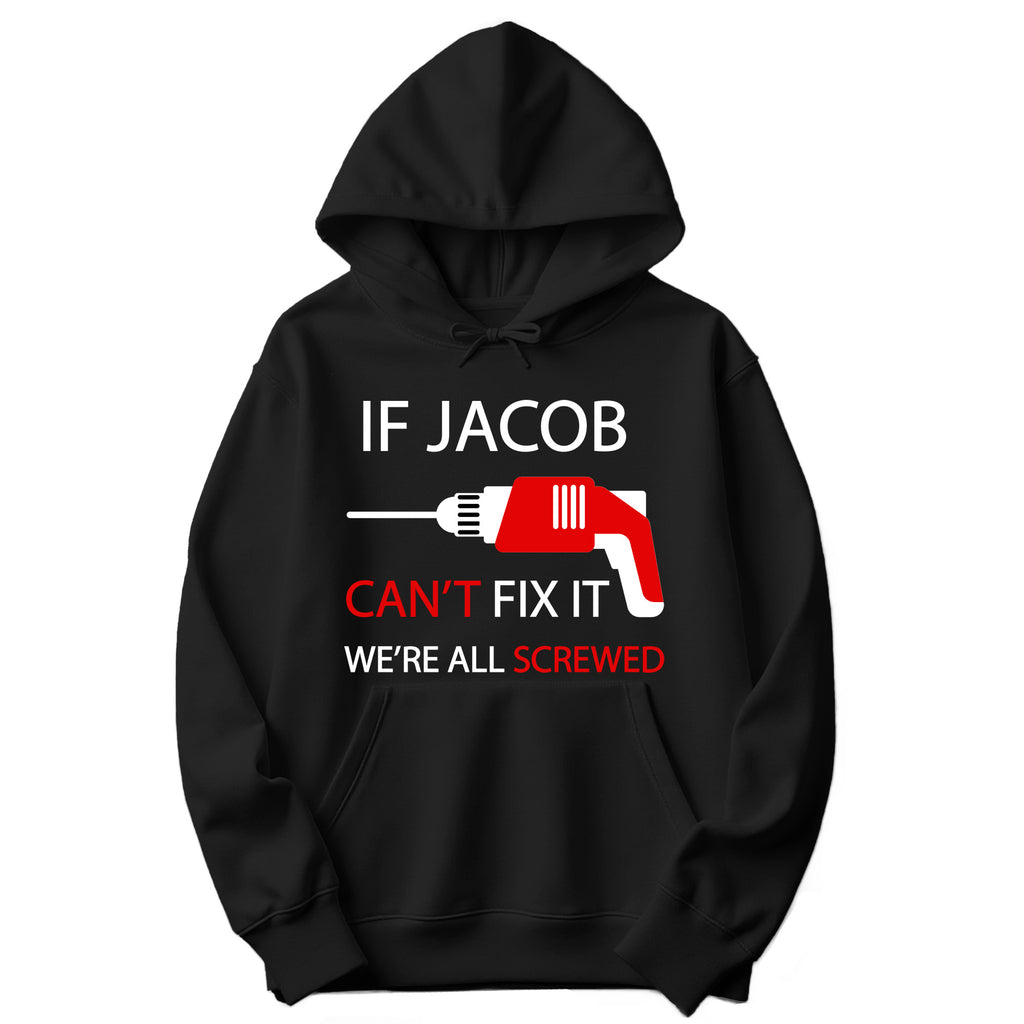 Personalized "Can't Fix It" Hoodie in Black