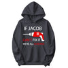 Personalized "Can't Fix It" Hoodie in Dark Heather Gray
