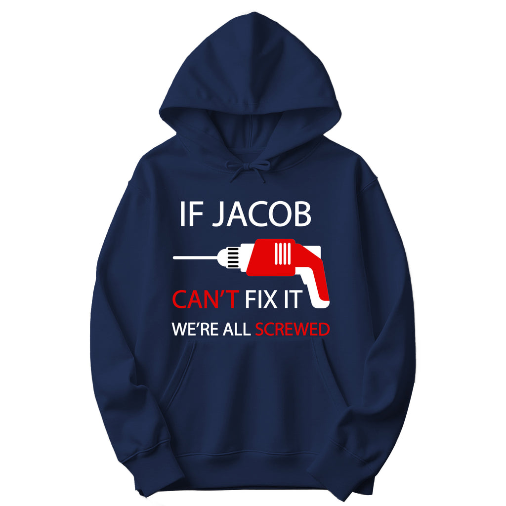 Personalized "Can't Fix It" Hoodie in Navy