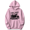 "I Don't Snore, I Dream I'm a Motorcycle" Funny Hoodie in Pink