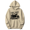 "I Don't Snore, I Dream I'm a Motorcycle" Funny Hoodie in Sand