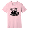 "I Don't Snore, I Dream I'm a Motorcycle" Funny T-Shirt in Pink