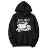 "I Don't Snore, I Dream I'm a Motorcycle" Funny Hoodie in Black