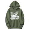 "I Don't Snore, I Dream I'm a Motorcycle" Funny Hoodie in Military Green