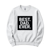 Best. Dad. Ever. Father's Day Crewneck in White