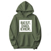 Best. Dad. Ever. Father's Day Hoodie in Military Green