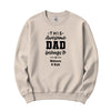 This Awesome Dad Belongs To Personalized Crewneck in Sand
