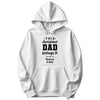 This Awesome Dad Belongs To Personalized Hoodie in White