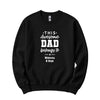 This Awesome Dad Belongs To Personalized Crewneck in Black