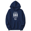 This Awesome Dad Belongs To Personalized Hoodie in Navy