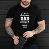 This Awesome Dad Belongs To Personalized T-Shirt in Black - Lifestyle Photo