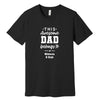 This Awesome Dad Belongs To Personalized T-Shirt in Black