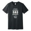 This Awesome Dad Belongs To Personalized T-Shirt in Dark Heather Gray