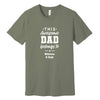 This Awesome Dad Belongs To Personalized T-Shirt in Military Green