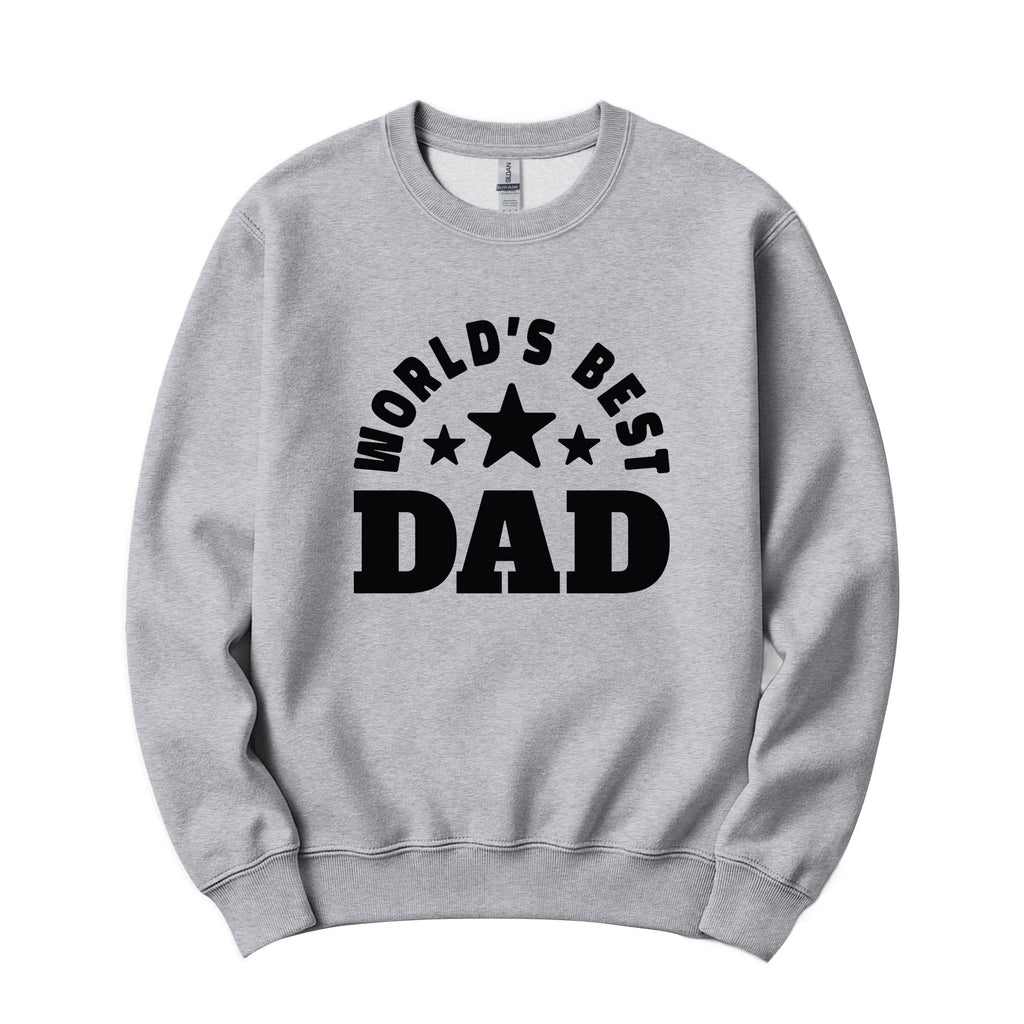 World's Best Dad Crewneck in Athletic Heather