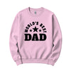 World's Best Dad Crewneck in Pink