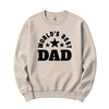 World's Best Dad Crewneck in Sand