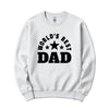 World's Best Dad Crewneck in White