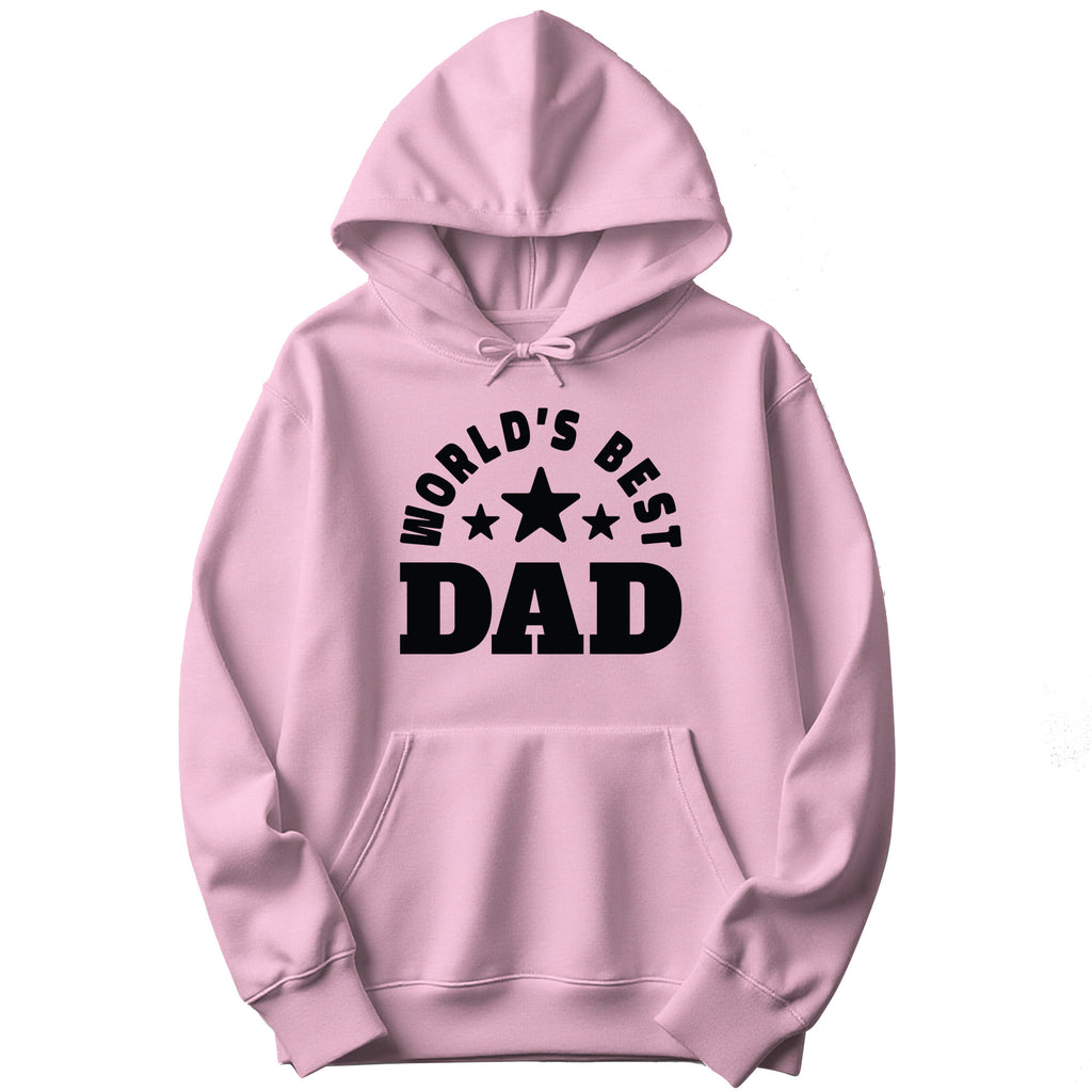 World's Best Dad Hoodie in Pink