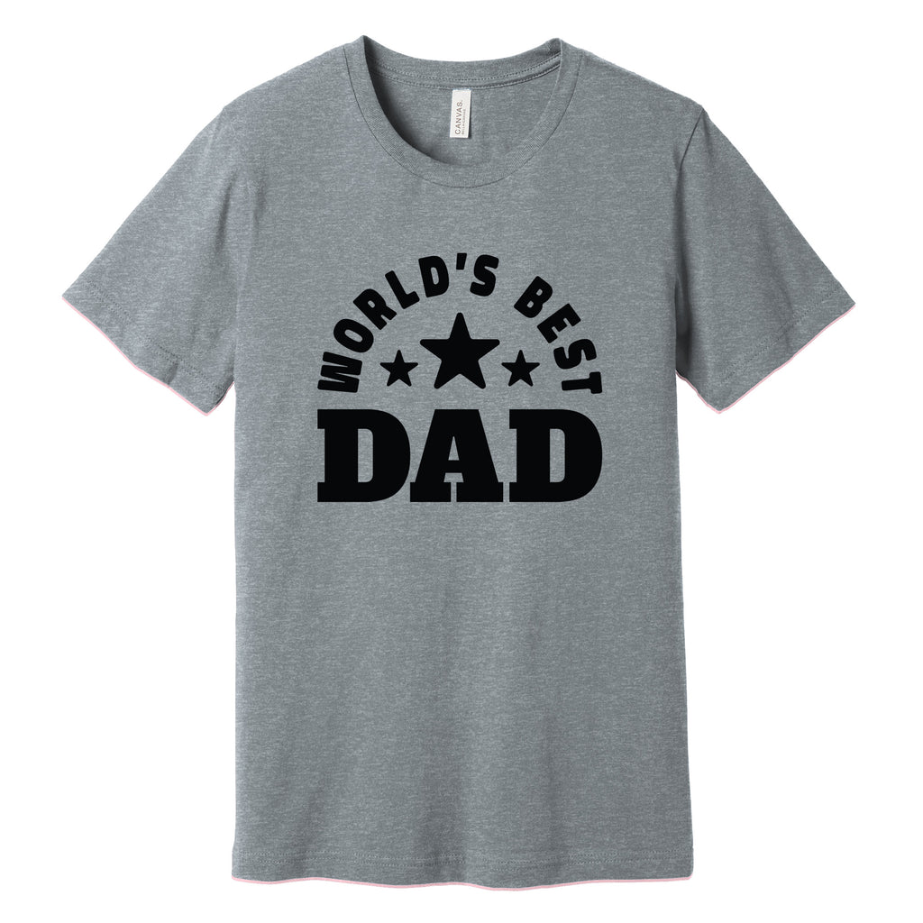 World's Best Dad T-Shirt in Athletic Heather