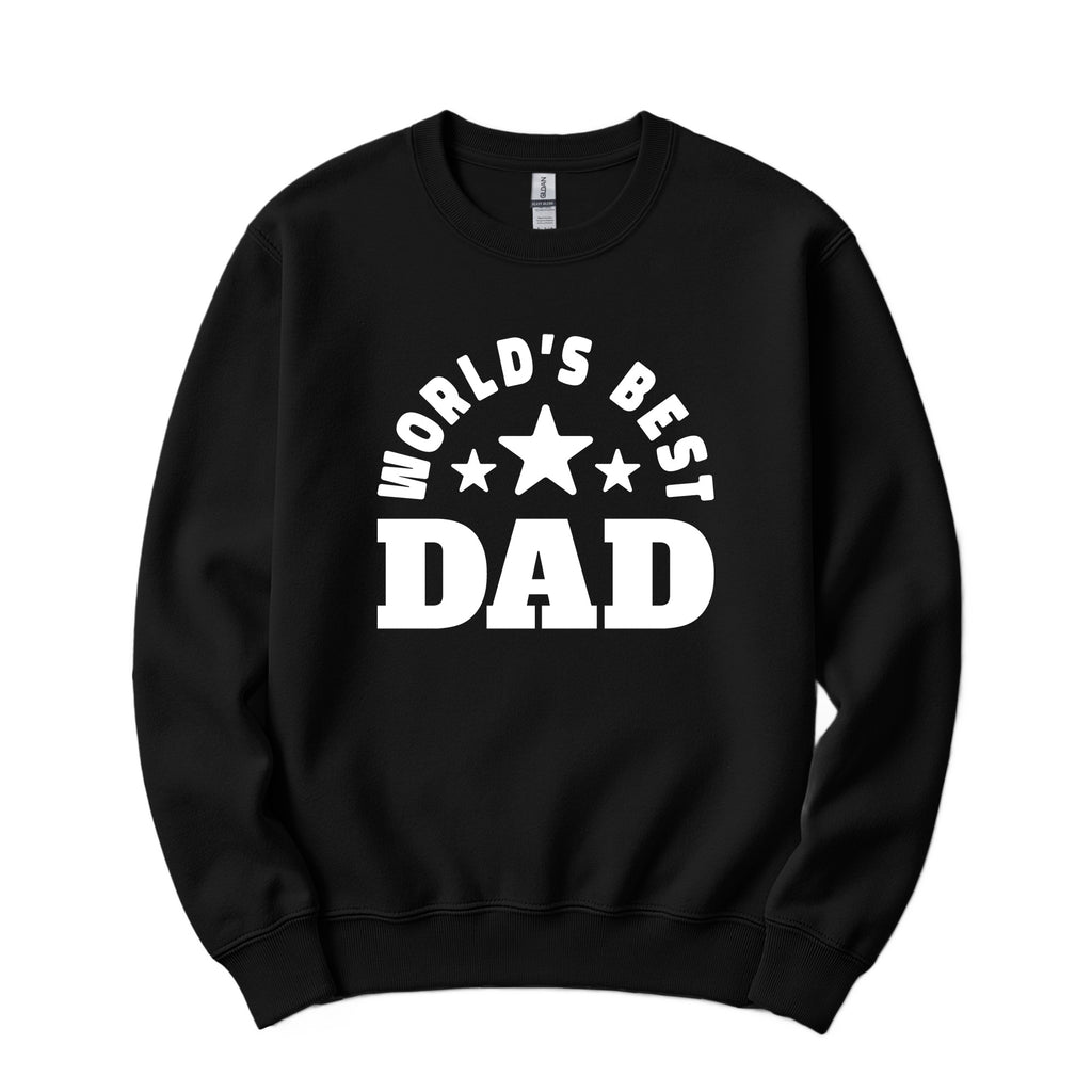 World's Best Dad Crewneck in Black