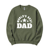 World's Best Dad Crewneck in Military Green