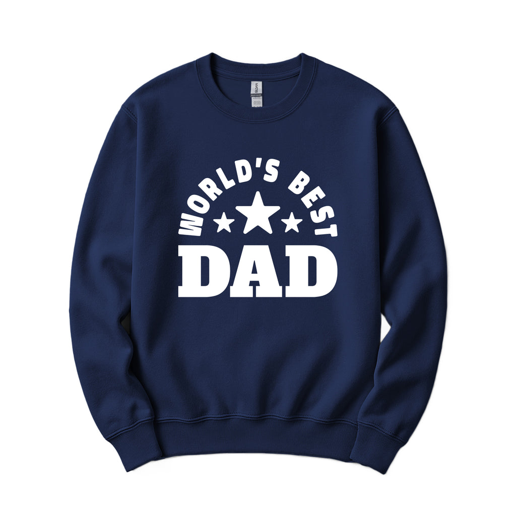 World's Best Dad Crewneck in Navy