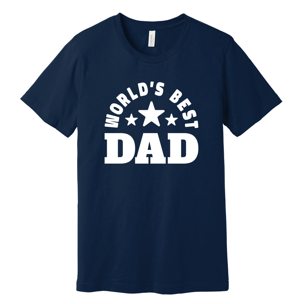 World's Best Dad T-Shirt in Navy