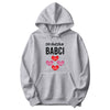 Serduszka Babci Personalized Hoodie in Ash