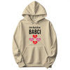 Serduszka Babci Personalized Hoodie in Sand