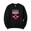 Serduszka Babci Personalized Crewneck in Black