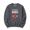 Serduszka Babci Personalized Crewneck in Dark Grey Heather