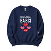 Serduszka Babci Personalized Crewneck in Navy