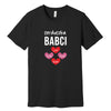 Serduszka Babci Personalized T-Shirt in Black