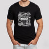 Polska landmarks patriotic Polish t-shirt lifestyle photo - black tee