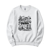 Polska landmarks patriotic Polish crewneck sweatshirt - white