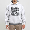 Polska landmarks patriotic Polish hoodie lifestyle photo - white