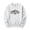 Polska Tatra Mountains and edelweiss Polish crewneck sweatshirt - white