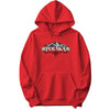 Polska Tatra Mountains and edelweiss Polish hoodie - red