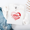 Lifestyle photo of Polska heart Polish crewneck - white